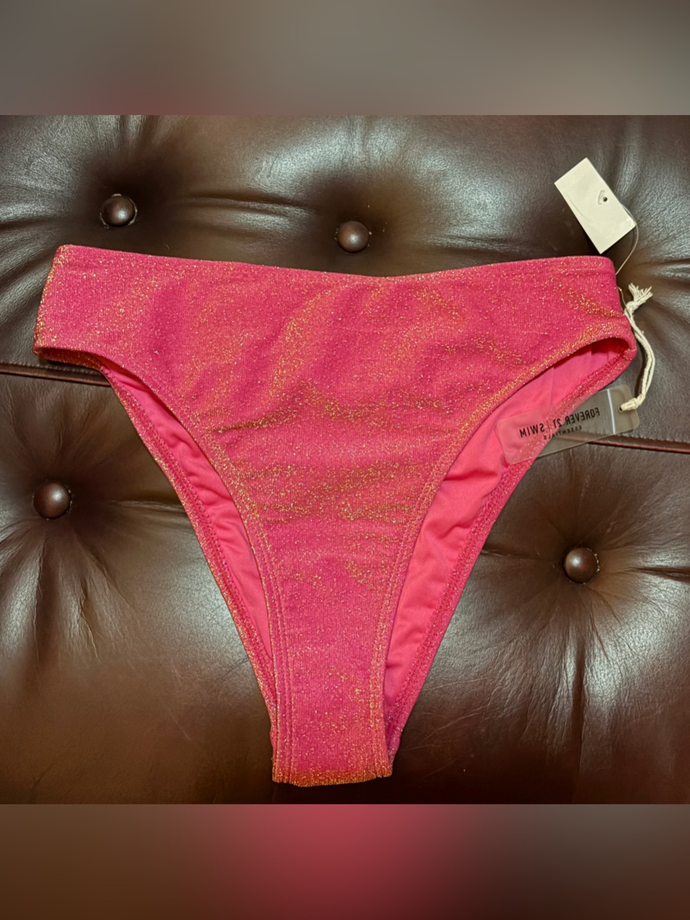 Sparkling Hot Pink Bikini Bottom